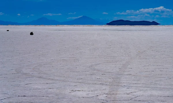 Pisos Sal Bolivianos Extienden Por Cientos Kilómetros Con Solo Débiles — Foto de Stock