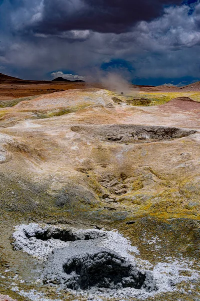 Fumerol Bolíviában 000 Láb Magasságban Geotermikus Energiát Felhasználó Jövőbeli Erőmű — Stock Fotó