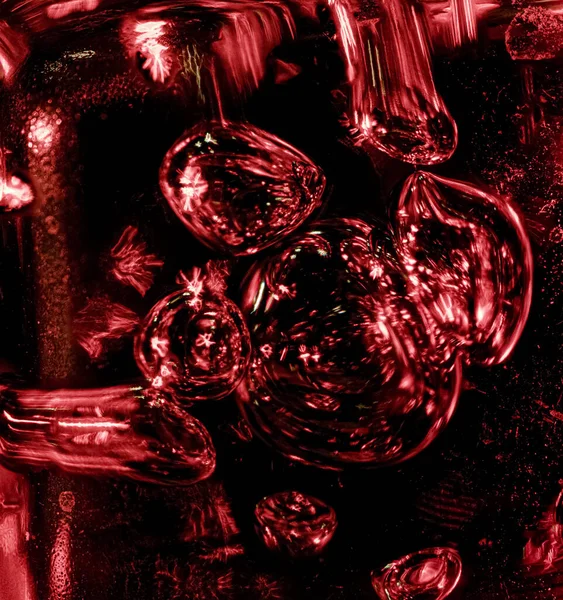 Makrobilder Bubblor Med Sidoljus — Stockfoto