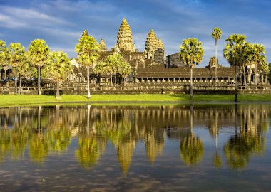 Siem Reap Kamboçya 'daki Angkor Wat Budist Tapınağı.