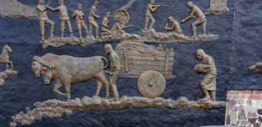 Rusya 'nın Türkiye' ye saldırdığı 1. Dünya Savaşı 'ndan 3 boyutlu yardım sahnesi.