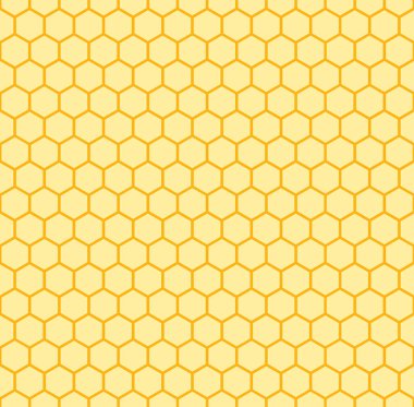 Altılı sarı arka plan. Bal ürünleri için vektör dokusu