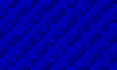 Mavi pikselin pürüzsüz deseni. Geometrik stil. Kare kareli vektör mozaiği