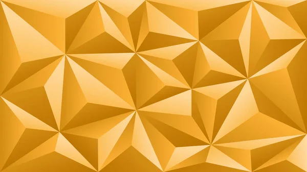 Háttér Geometriai Sárga Háromszög Textúra Alacsony Poly Modern Stílusú Háttér — Stock Vector