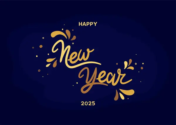 Mutlu yıllar 2025. Güzel bir el yazısı alıntısı. Afişler, kartlar, takvimler, promosyon ürünleri, posterler, kupalar, defterler, yastıklar, tişört baskıları için mektup