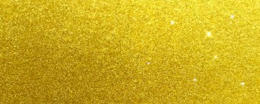 Pırıl pırıl altın arka plan. Parti davetiyesi, ambalaj, Noel, yeni yıl ve doğum günü kartları için parlak altın desenli. Soyut vektör deseni