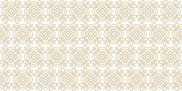 Altın ince çizgiler, kusursuz desen. Lüks doğulu dokusu. Çiçek kaplama. Düğün doğrusal tasarımı. Modern vektör sonsuz desen beyaz arkaplanda izole edildi