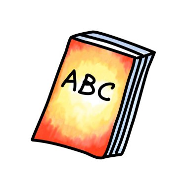 Kitap. Resim beyaza izole edildi