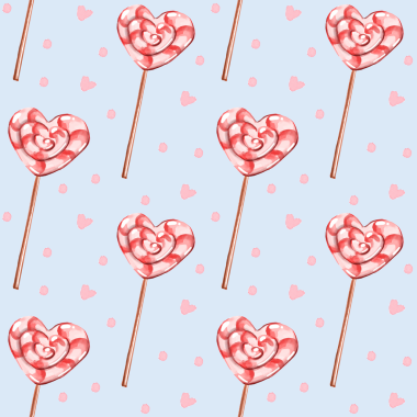 Sevgililer Günü 'nde pürüzsüz bir düzen vardı. Şirin suluboya çizimi