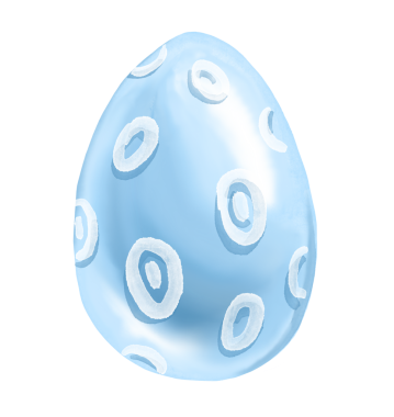 Paskalya yumurtası. Şirin suluboya çizimi