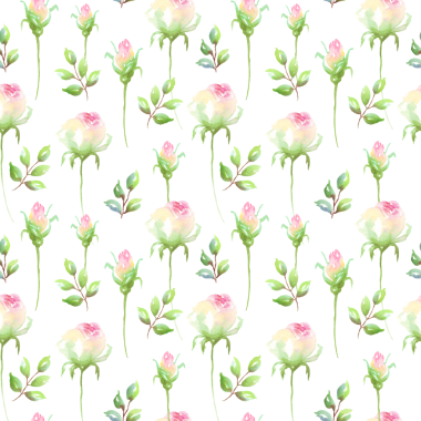 Sulu boya pembe Gül seamless modeli