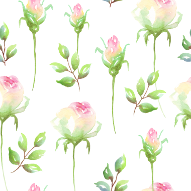 Sulu boya pembe Gül seamless modeli