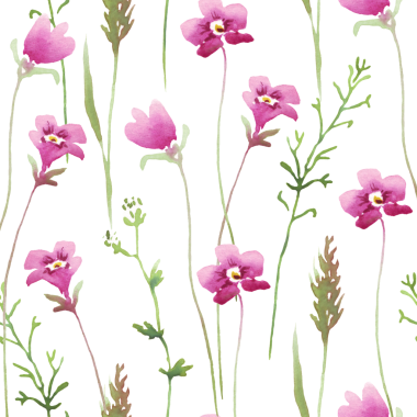 Suluboya çiçekli kusursuz çiçek deseni