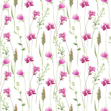 Suluboya çiçekli kusursuz çiçek deseni