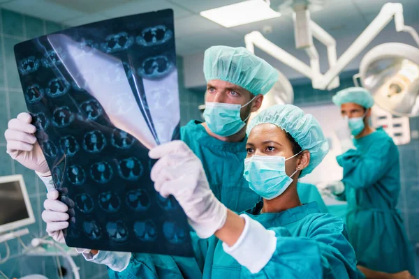 Team Chirurgia Medica Dell Ospedale Pronto Operazione Assistenza Sanitaria Ospedale — Foto Stock