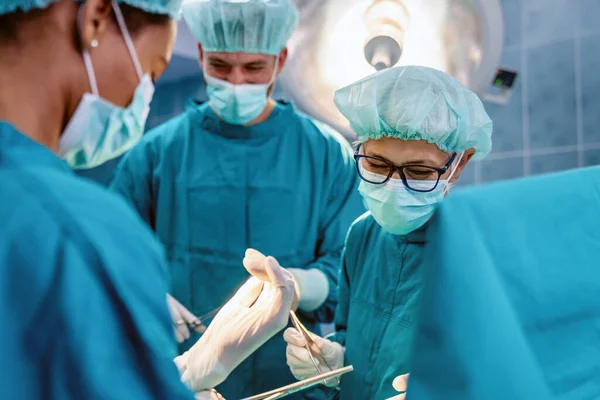 Chirurgie Médecine Concept Humain Groupe Chirurgiens Salle Opération Hôpital — Photo