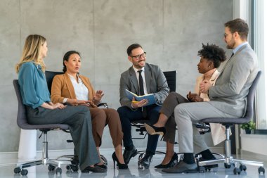 Support with group, therapy and mental health with hands and help, people together talking about problem and crisis. Psychology, healthcare and trust, respect and community in counseling for trauma