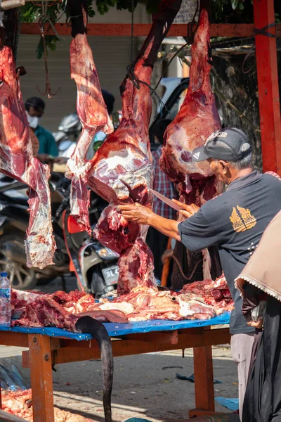 stock image Acehnese are buying meat on Meugang day which is one of the traditions in Aceh