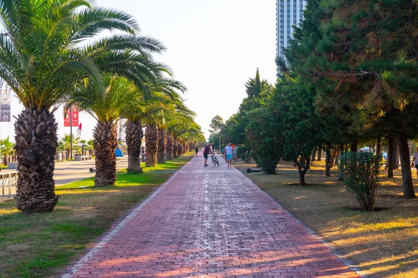 stock image Batumi, Georgia - 30 August, 2022: Batumi seafront boulevard. Travel