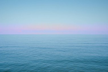 Güneşli bir günde güzel deniz manzarası, deniz ufku, Batumi, Georgia