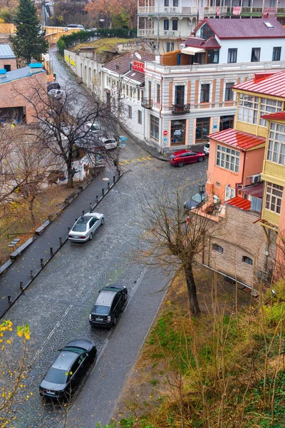 Tbilisi Geórgia Dezembro 2022 Velhas Casas Históricas Tbilisi Viagens — Fotografia de Stock