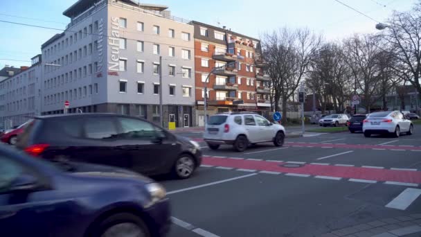 Dortmund Germany January 2023 Car Traffic City Dortmund High Quality — Vídeo de Stock