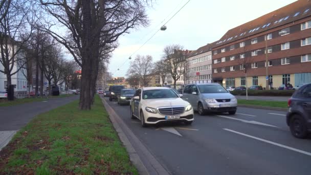 Dortmund Germany January 2023 Car Traffic City Dortmund High Quality — 图库视频影像