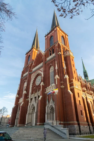 Die Erzkathedrale Basilika Der Heiligen Familie Ist Eine Neugotische Dreischiffige — Stockfoto