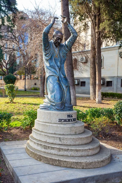Τιφλίδα Γεωργία Φεβρουαρίου 2023 Μνημείο Του Γιώργη Λεωνίδη Στην Τιφλίδα — Φωτογραφία Αρχείου