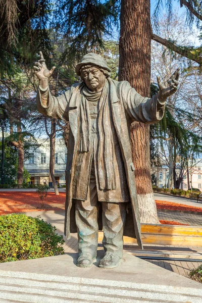 Тбилиси Грузия Февраля 2023 Года Памятник Рамазу Чхиквадзе Тбилиси Парк — стоковое фото