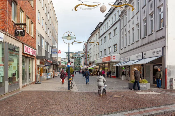 Dortmund Niemcy Stycznia 2023 Ulica Ludźmi Dortmundzie Podróże — Zdjęcie stockowe