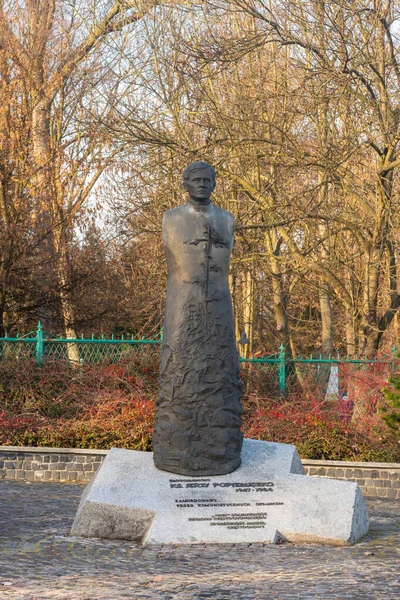 Czestochowa Polônia Janeiro 2023 Escultura Jerzy Popieluszko Foi Padre Católico — Fotografia de Stock