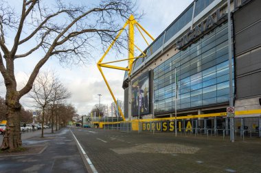 Dortmund, Almanya - 05 Ocak 2023: Borussia Dortmund futbol stadyumu. Spor.