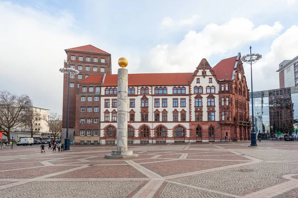 Dortmund Niemcy Stycznia 2023 Widok Friedensplatz Centrum Dortmundu Podróże — Zdjęcie stockowe