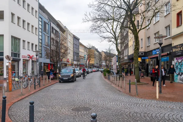 Dortmund Alemania Enero 2023 Calle Con Gente Dortmund Viajes —  Fotos de Stock