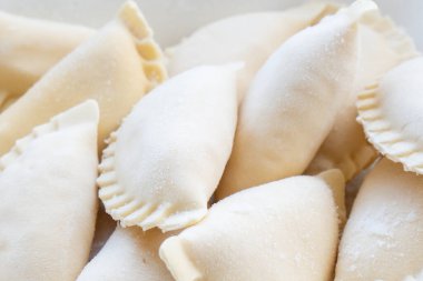 Birkaç tane dondurulmuş yarım kalmış köfte, lezzetli ve sağlıklı yiyecek, nesne.