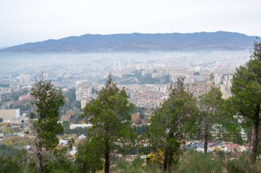 Tiflis 'in yerleşim alanı, Gldani ve Temka' daki çok katlı binalar. Georgia