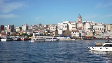 İstanbul, Türkiye - 7 Mart 2025: İstanbul 'daki meydanlardan birinde çok sayıda güvercin kaldırımda yürüyor. Hayvanlar