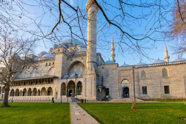 İstanbul 'daki Sultan Süleyman Camii. İstanbul 'un sembollerinden biri. Din