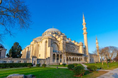İstanbul 'daki Sultan Süleyman Camii. İstanbul 'un sembollerinden biri. Din