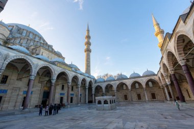 Sultan Süleyman Camii 'nin içi. Din