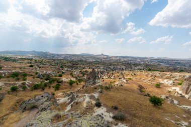 Kapadokya 'daki volkanik kaya oluşumları antik Hıristiyanların ikamet ettikleri yer. Seyahat