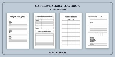 Caregiver Günlük Günlük Kayıt Defteri KDP İçi