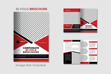 Çift Katlı Broşür Tasarım Şablonu