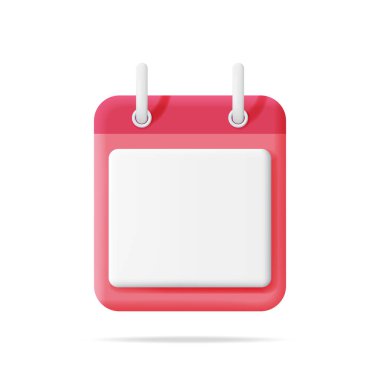 3D Kağıt Sarmal Duvar Takvimi izole edildi. Takvim Simgesini Hazırla. Program, Randevu, Düzenleyici, Zaman Sayfası, Önemli Tarih. Zaman Yönetimi Konsepti. Asgari Vektör İllüstrasyonu