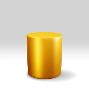 Beyaz Arkaplan 'da 3 boyutlu Altın Podyum tecrit edildi. Sahne Modelini Hazırla. Yuvarlak Kazananlar Platformu. Sevgililer günü, doğum günü kartı, ürün tanıtım tanıtımı. Gerçekçi Vektör İllüstrasyonu