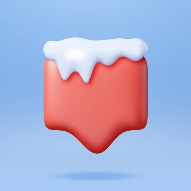 Kar yağarken 3 boyutlu Noel konuşması köpüğü. Kızıl Kış Diyaloğu Yazılı Kabarcık Metni Karı Hazırla. Yeni yılınız kutlu olsun. Mutlu Noeller Tatil. Yılbaşı Xmas Kutlaması. Vektör İllüstrasyonu