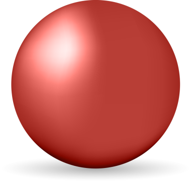 Renkli parlak bir küre. Gölgeli top