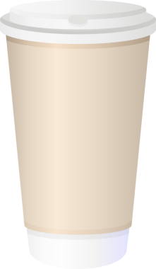 Kahve fincanı gerçekçi tasarım.