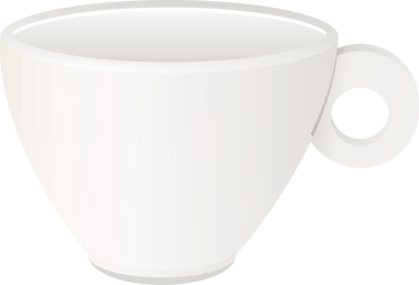 Kahve fincanı gerçekçi tasarım.